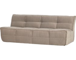 vtwonen Cluster 3-Zits Bank - Velvet - Warm Taupe - 81x204x91