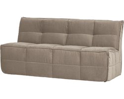 vtwonen Cluster Eetbankje Met Rugleuning 164 cm - Velvet - Warm Taupe