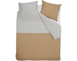 VTWonen Comfy Duotone - Dekbedovertrek - Lits-jumeaux - 240x200/220 cm - Ochre