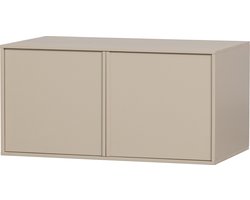 vtwonen Daily Kast Double - Grenenhout - Dakargrau - 50x100x58