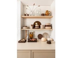 vtwonen - Dinerbord - Serveerbord - Bruin - Keramiek - 27cm