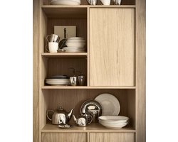 vtwonen Dinerset - Set van 16 - Wit-zilver