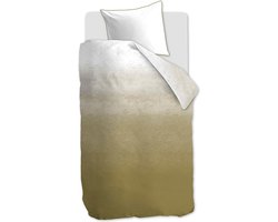 vtwonen Dip Dye Dekbedovertrek - Eenpersoons - Katoen - 140x220 cm - Oker