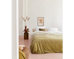 vtwonen Dip Dye Dekbedovertrek - Tweepersoons - Katoen - 200x220 cm - Oker