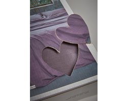 vtwonen Earth dekbedovertrek - Lits-Jumeaux - 240x200/220 - Donker Blauw