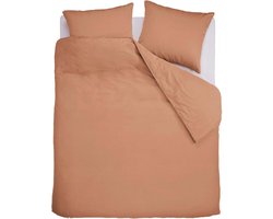 vtwonen Earth dekbedovertrek - Tweepersoons - 200x200/220 - Perzik