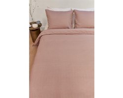 Vtwonen Earth dekbedovertrek - Tweepersoons - 200x200/220 - Roze