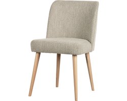 vtwonen Force Eetkamerstoel - Boucle - Naturel - 81x47x58 cm