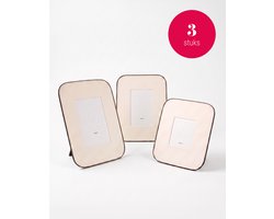vtwonen - Fotolijsten - Metaal - Zwart - Set van 3 - Verschillende Formaten