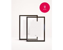 vtwonen - Fotolijsten - Zwart - Set van 2 - Hout - 22 x 31 cm