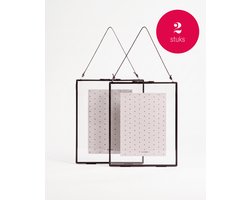 vtwonen - Fotolijsten - Zwart - Set van 2 - Metaal - 20 x 26 cm