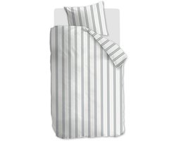 vtwonen Fun Stripe dekbedovertrek - Eenpersoons - 140 x 220 cm - Blauw