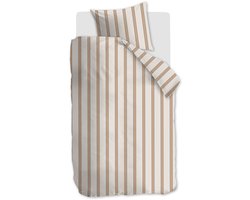 Vtwonen Fun Stripe dekbedovertrek - Eenpersoons - 140 x 220 cm - Naturel