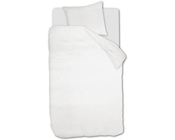 vtwonen Gentle Embrace dekbedovertrek - Eenpersoons - 140 x 200/220 cm - Wit