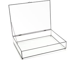VTWonen - Glass Storage Box with Black Frame