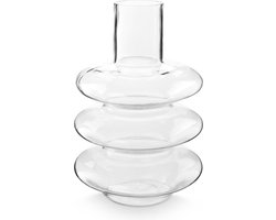 vtwonen Glazen Vaas voor Bloemen - Woondecoratie - Helder - Gerecycled Glas