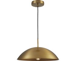 vtwonen Hanglamp Disk - Brons - Ø38cm - Modern - Hanglampen Eetkamer, Slaapkamer, Woonkamer