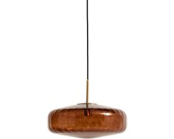 vtwonen Hanglamp Pleat - Antiek Bruin - Ø40cm - Retro - Woonkamer - Slaapkamer