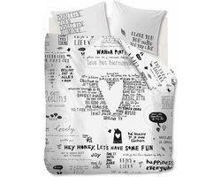 vtwonen Happy Bed dekbedovertrek - Eenpersoons - 140x200/220 - Zwart