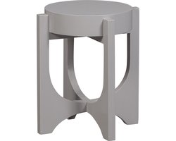 vtwonen Hold Up Bijzettafel - Mangohout - Warm Grijs - 41xØ35