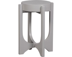vtwonen Hold Up Bijzettafel - Mangohout - Warm Grijs - 51xØ35