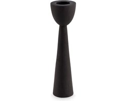 vtwonen Kandelaars - 2 Stuks - Metaal - Zwart - Hoogte 16cm