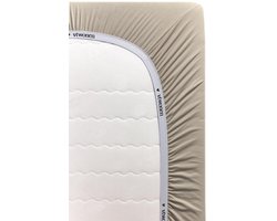 Vtwonen Katoen - Hoeslaken - 90x200 cm - Zand