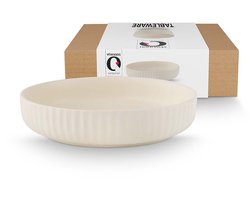 vtwonen Kom - Keramiek - Ontbijtkom of Soepkom - Gebroken wit - 26cm
