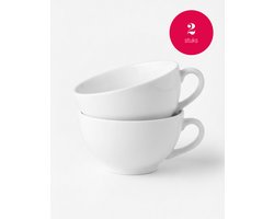 vtwonen - Kommen met Oor - Porselein - Wit - 15,5 cm - Set van 2