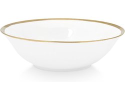vtwonen Kommen - Set van 4 - Wit/Goud - Porselein - Ø 18cm