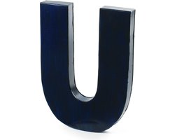 vtwonen Letter U - Blauw - Zink