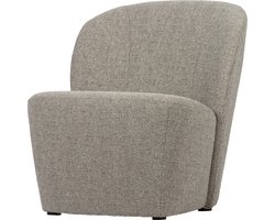 vtwonen Lofty Fauteuil - Gemeleerde Stof - Naturel/Beige - 75x68x72 cm