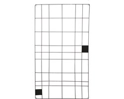 vtwonen Memobord Basic - Zwart Fotorek - 105x60x0,5cm - Metalen Wanddecoratie - Wandbord voor Foto's en Kaartjes