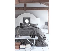 Vtwonen Natural Stone dekbedovertrek - Eenpersoons - 140x200/220 - Antraciet