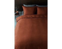 Vtwonen Natural Stone dekbedovertrek - Tweepersoons - 200x200/220 - Steenrood
