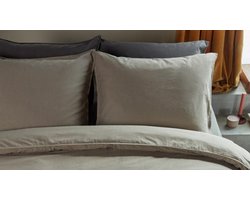 vtwonen Natural Stone dekbedovertrek - Tweepersoons - 200x200/220 - Zand