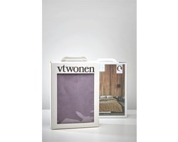 vtwonen Natural Stone Fraying dekbedovertrek - Lits-Jumeaux - 240x200/220 - Geel