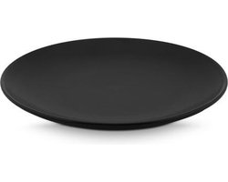 vtwonen Ontbijtbord - Mat Zwart - Porselein - 20 cm