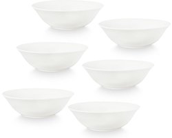 vtwonen - Ontbijtkommen - Kommen - Wit - 18cm - Set van 6 schaaltjes