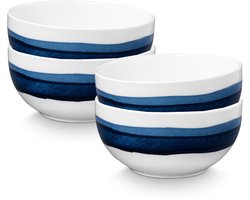 vtwonen Painted Kommen - Kom - Ronde schaaltjes - Serviesset van 4 - 15cm