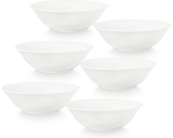vtwonen - Pasta kommen - Kommen - Wit - 20cm - Set van 6 soepkommen