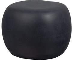 vtwonen Pebble Bijzettafel - Fiber Clay - Betonlook - Antraciet - 35x50x50 cm