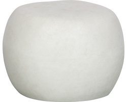 vtwonen Pebble Bijzettafel - Fiber Clay - Betonlook - Wit - 35x50x50 cm