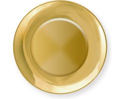 vtwonen Petit Four borden - Bordenset 4 persoons - Serviesset van 4 - Gouden servies - 12cm