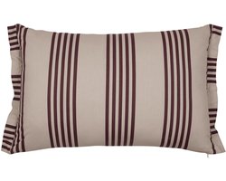 Vtwonen Pure Stripe Cushion Sierkussen - 40 x 60 cm cm - Naturel
