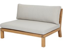 vtwonen Relax Tuin Loungestoel - Acaciahout - Naturel/Zand - 90x120x70