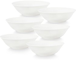 vtwonen - Saladekommen - Kommen - Wit - 23cm - Set van 6 schalen