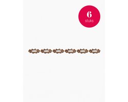 vtwonen - Servetringen Dots - Goud - Metaal - Set van 8 - 5 cm