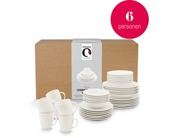 vtwonen - Serviesset - Porselein - Wit - 36-delig - 6 Personen
