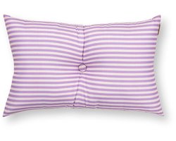 vtwonen Sierkussen - Gestreept - Kussen voor de Woonkamer - Lila - 35x55cm